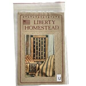 LIBERTY HOMESTEAD THE BAR QUILT PATTERN FLYING GEESE & STARS PATRIOTIC QUILT